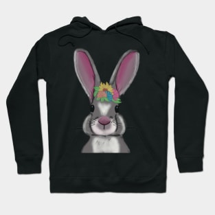 Easter bunny Watercolor Hoodie